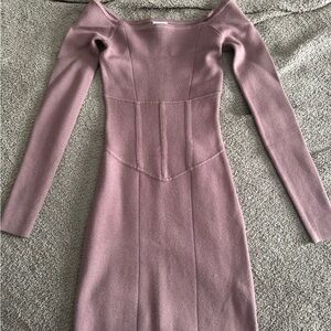 Abercrombie & Fitch Dusty Pink Long Sleeve Dress
